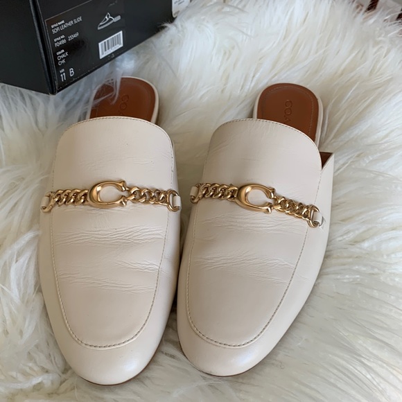 🌼COACH🌼 Shoes - 🌸COACH SOFI LEATHER SLIDE🌸